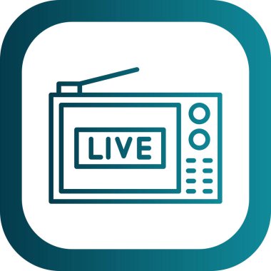 Canlı ikon. canlı vektör illüstrasyonu