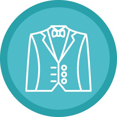 Suit simgesinin vektör çizimi