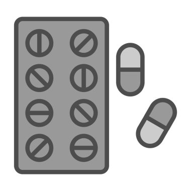 hap simgesi, vektör illüstrasyon tasarımı 