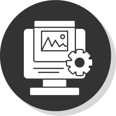 seo modern simgesinin vektör illüstrasyonu