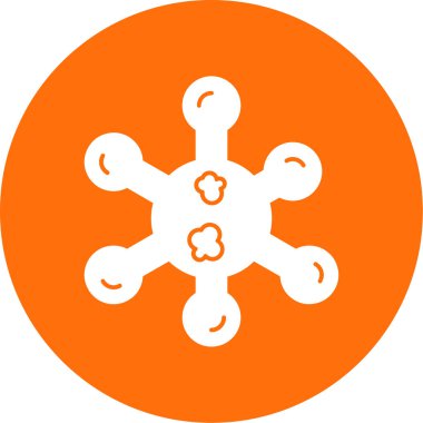 Virüs ikonu vektör illüstrasyonu