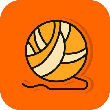 voleybol topu simgesi. vektör çizim.