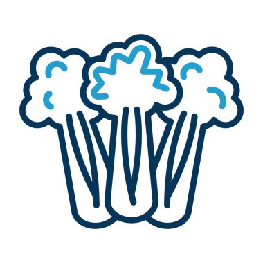 Kereviz simgesi, basit vektör çizimi. Sağlıklı yemek.