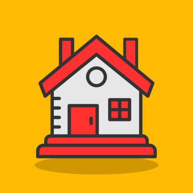 Kabin vektör simgesi modern basit illüstrasyon 