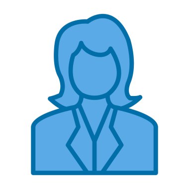 kadın avatar simgesi vektörü 