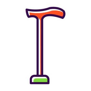 Kürek simgesi, vektör illüstrasyonu