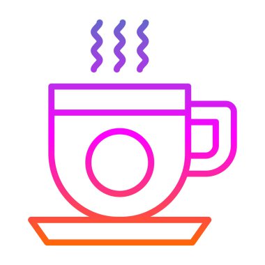 kahve fincanı ikonu vektör illüstrasyonu 