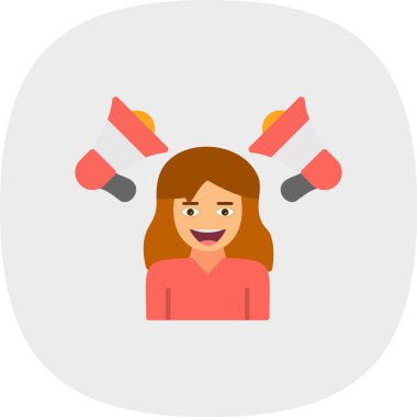 mikrofon ile genç kadın