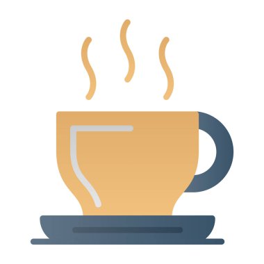 kahve fincanı ikonu vektör illüstrasyonu 