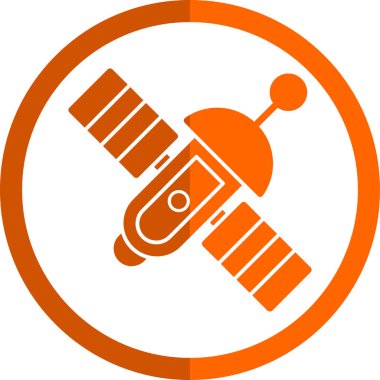 satellite icon, vector illustration simple design