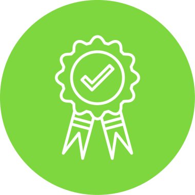 Rozet vektörü renk simgesi