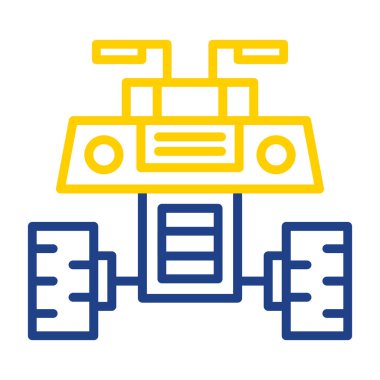 Drone teknolojisi ikon vektör illüstrasyonu