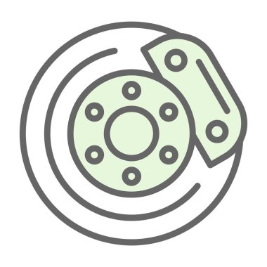 Tek izole simge topunun vektör illüstrasyonu