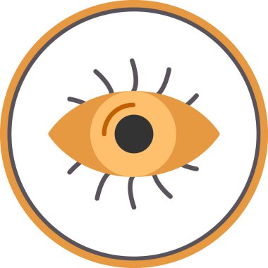 Göz düzlüğü simgesi, vektör çizimi