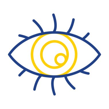 Göz düzlüğü simgesi, vektör çizimi