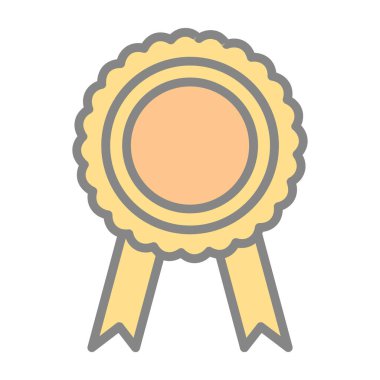 Madalya. Web simgesi basit illüstrasyon