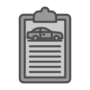 Rapor simgesi, vektör illüstrasyonu 