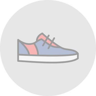 Ayakkabı. Web simgesi basit illüstrasyon 