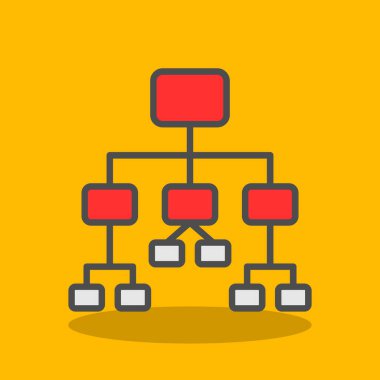 düz simge iş konsepti.