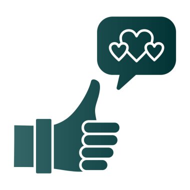 başparmaklar kalp simgesi gibi, satır biçimi