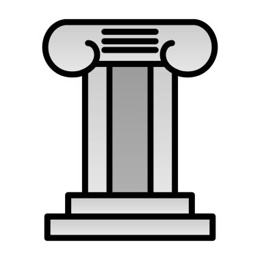 Sütun. Web simgesi basit illüstrasyon