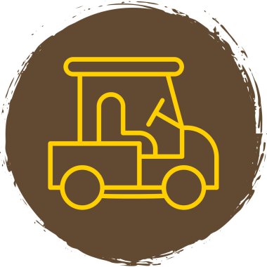 Bir kamyon simgesinin vektör çizimi