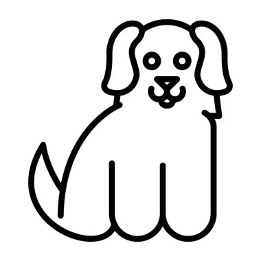 köpek simgesi vektör illüstrasyonu