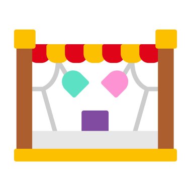 Sahne Ağı simgesi, vektör illüstrasyonu