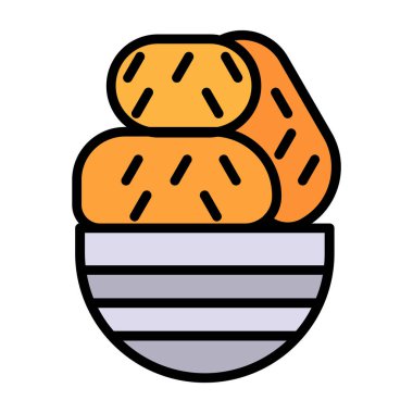 ekmek vektörü renk çizgisi