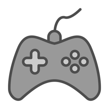 Oyun kontrolörü. Web simgesi basit illüstrasyon