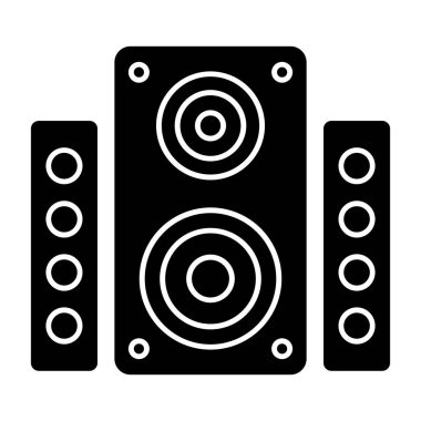 Müzik hoparlör satırı simgesi 