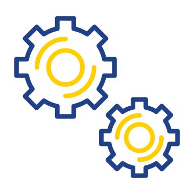 Vites simgesi vektör çizimi tasarımı