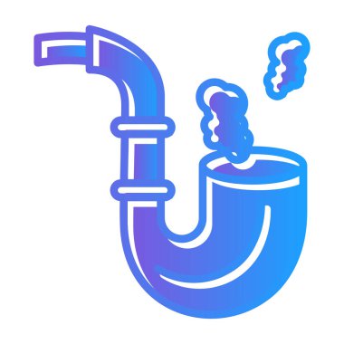 Elektronik boru simgesi, vektör illüstrasyonu