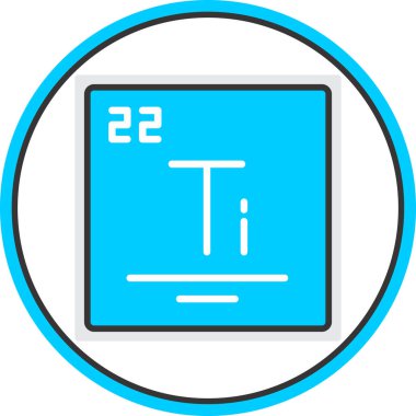 Kimyasal test. Web simgesi basit illüstrasyon