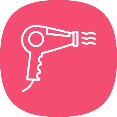 Kurutucu simgesinin vektör illüstrasyonu 