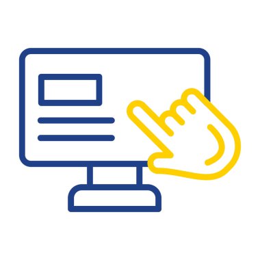 Dizüstü bilgisayar ekran vektör çizim