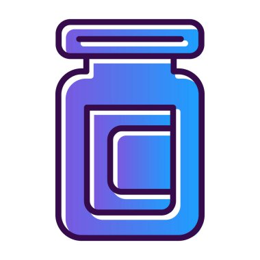 şişe simgesi, modern vektör illüstrasyon tasarımı