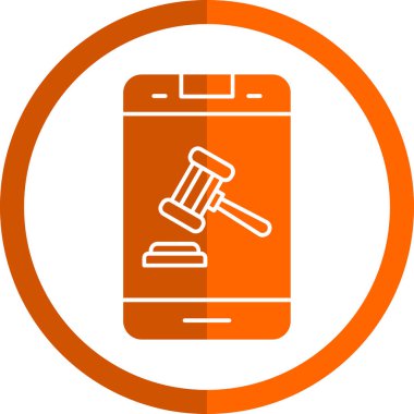 akıllı telefon simgesi, vektör illüstrasyonu basit tasarım