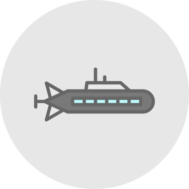 Denizaltı vektör simgesi 