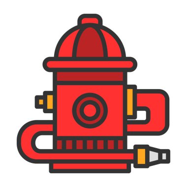 yangın musluğu simgesi vektörü 