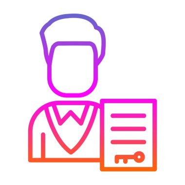 İş. Web simgesi basit illüstrasyon