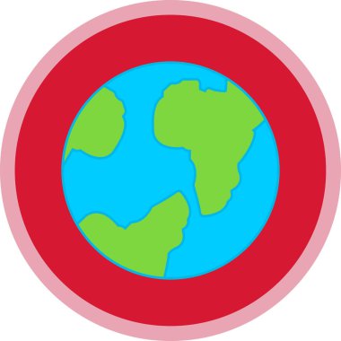 Küre. Web simgesi basit illüstrasyon