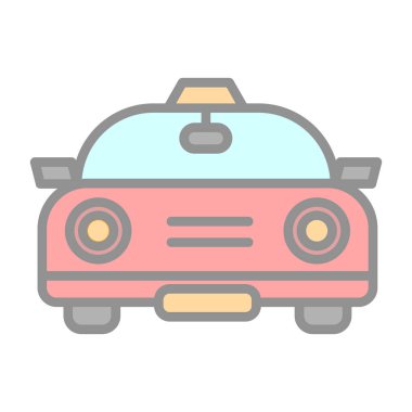 araba vektör simgesi modern basit illüstrasyon