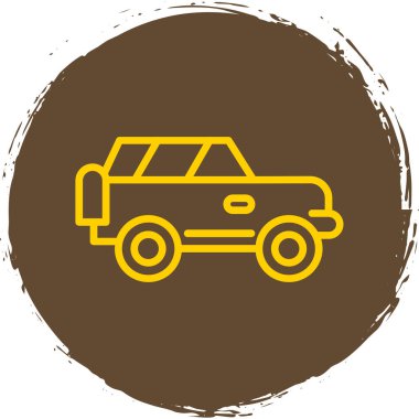 Offroad Web simgesi basit illüstrasyon 