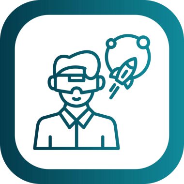 Robot simgesinin vektör illüstrasyonu