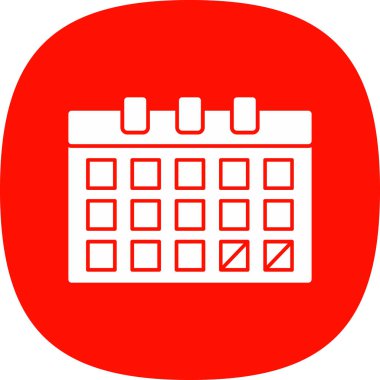 Takvim simgesi, vektör illüstrasyonu basit tasarım