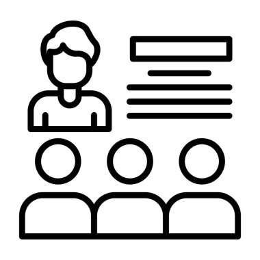 Hesap çizgisi simgesi, vektör illüstrasyonu