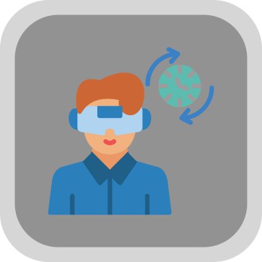 arttırılmış gerçeklik vektörü simgesi