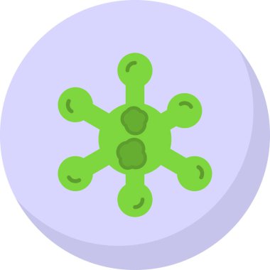 Virüs ikonu vektör illüstrasyonu