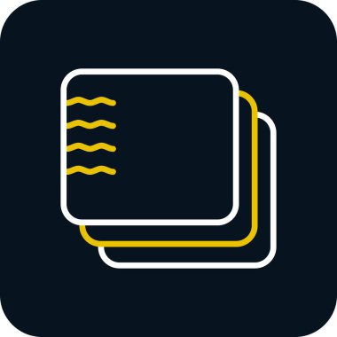 Havlu simgesi, vektör illüstrasyonu basit tasarım